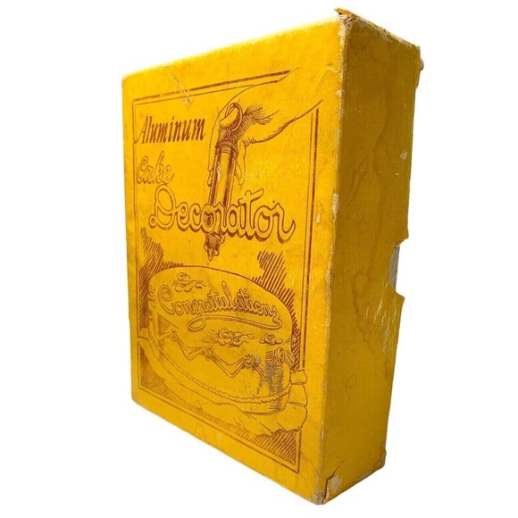 Vintage Collectible Aluminum Cake Decorator 5 Piece Set In Original Box 2804 - Picture 6 of 7